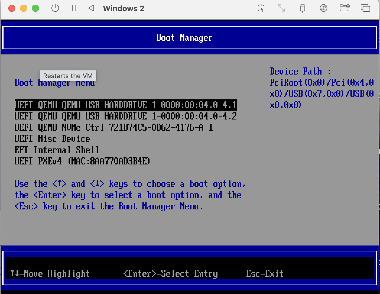 Picture of choosing first option