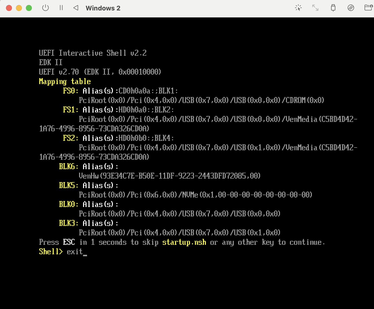 Picture of shell screen